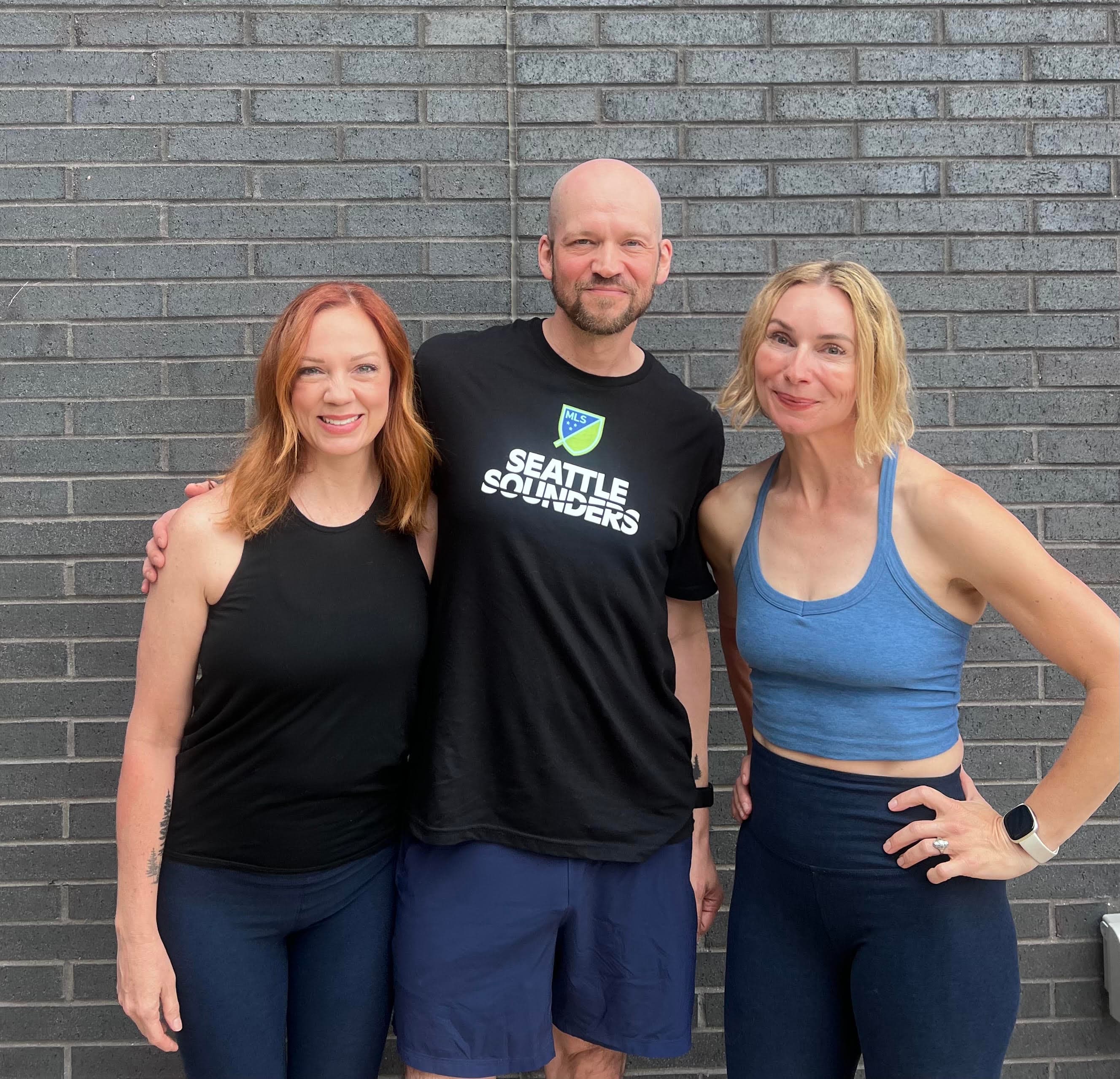 Alison, Brooke, and Pete, the owners of Sealevel Hot Yoga